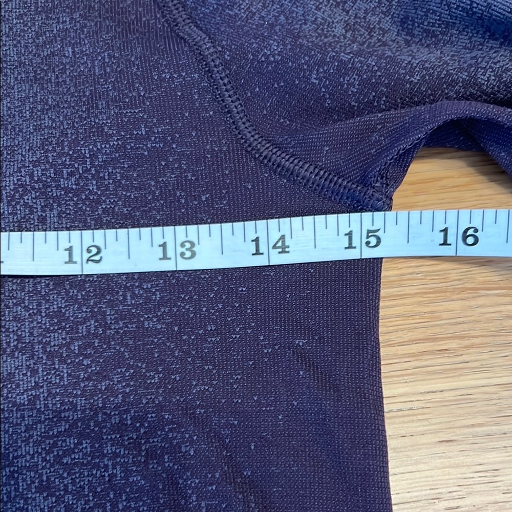 Athleta Momentum Seamless Long Sleeve Shirt purple and gray size XS thumb holes - Picture 5 of 8